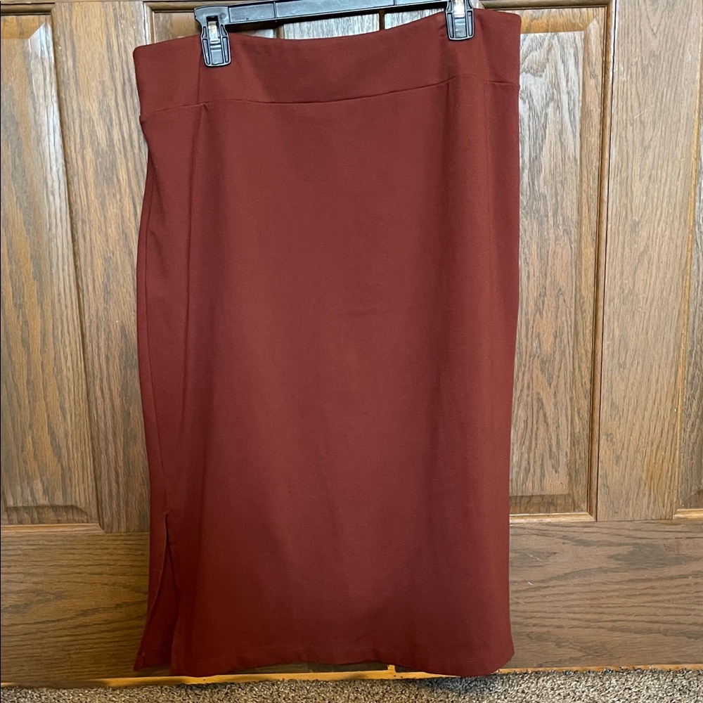 Nine West Deep Red Pencil Skirt